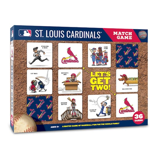 Major League Baseball Licensed Memory Match Game By Youthefan in St. Louis Cardinals | 2.5" x 2.5" | Michaels®